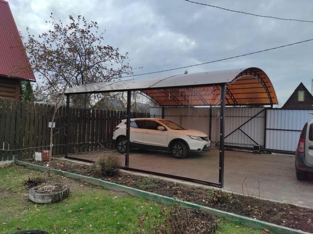 Прозрачные шторы ПВХ для навеса под автомобиль в городе Щекино
